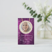 Visite Carte photo de prière commémorative de Parties sci (Debout devant)