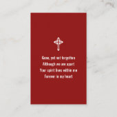 Visite CARTE PHOTO de prière commémorative du drapeau amé (Dos)