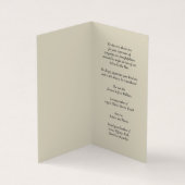 Visite Carte photo de prière commémorative funéraire simp (Intérieur)