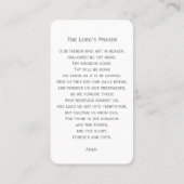 Visite Carte photo de prière commémorative funéraire simp (Dos)