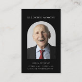 Visite Carte photo de prière funéraire minimal moderne (Devant)