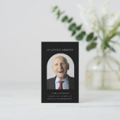 Visite Carte photo de prière funéraire minimal moderne (Debout devant)