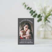 Visite Carte photo de prière funéraire simple d'Océanie (Debout devant)