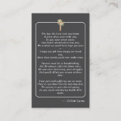 Visite Carte photo de prière funéraire simple d'Océanie (Dos)