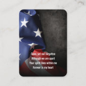 Visite Carte photo de prière Ombre Blue Flag (Dos)