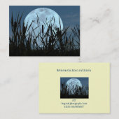 Visite Carte photo entre de lune et de marais ATC (Devant / Derrière)