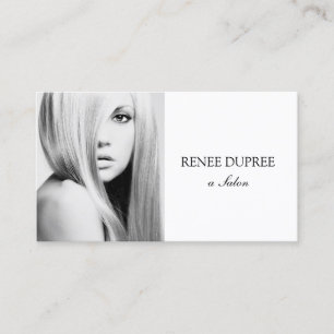Visite Carte photo photo simple de salon blanc