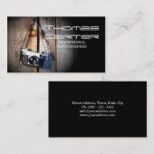 Visite Carte photo professionnel d'appareil-photo de (Devant / Derrière)