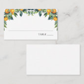 Visite Carte Place des noms d'orange et de vert (Devant / Derrière)