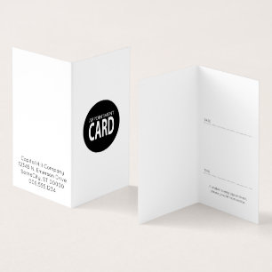 Visite carte pliée de rendez-vous