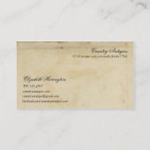 Visite Carte postale de papier vintage d'éphémères (Dos)