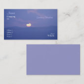 Visite Carte pourpre d'affaires/profil de coucher du (Devant / Derrière)