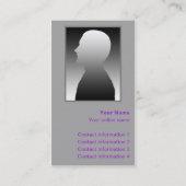 Visite Carte pourpre de tour de mouchoir/ (Dos)