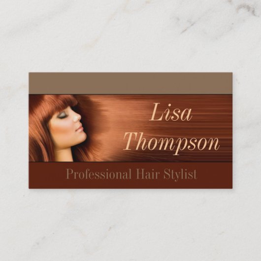Visite Carte professionnelle de coiffeur/coiffeur (Devant)