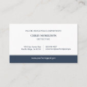 Visite Carte professionnelle de détective de police (Devant)