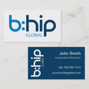 Visite Carte professionnelle de distributeur b:HIP bleue