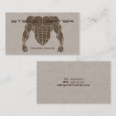 Visite carte professionnelle de formateur personnel / cul (Devant / Derrière)