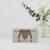 Visite carte professionnelle de formateur personnel / cul (Debout devant)