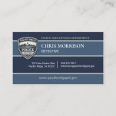 Visite Carte professionnelle de police et d'application d (Devant)