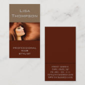 Visite Carte professionnelle de salon de coiffeur/beauté (Devant / Derrière)