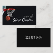 Visite Carte professionnelle d'entraîneur de (Devant / Derrière)