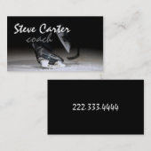 Visite Carte professionnelle d'entraîneur/joueur de (Devant / Derrière)