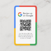 Visite Carte professionnelle Google Reviews | Lien de rév (Devant)