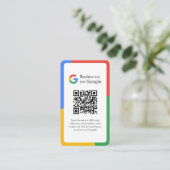 Visite Carte professionnelle Google Reviews | Lien de rév (Debout devant)
