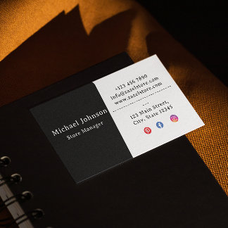 Visite Carte professionnelle minimaliste de luxe