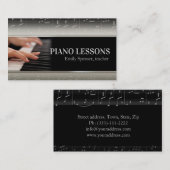 Visite Carte professionnelle pour professeur de musique d (Devant / Derrière)