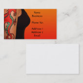 Visite Carte professionnelle/profil de l'artiste de tatou (Devant / Derrière)