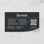 Visite Carte professionnelle QR Code pour le broyage de s (Dos)
