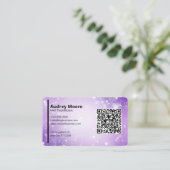Visite Carte professionnelle violette de technicien en on (Debout devant)