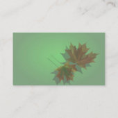 Visite Carte profil de congé d'érable (Dos)