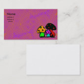 Visite carte psychodelic de champignon (Devant / Derrière)
