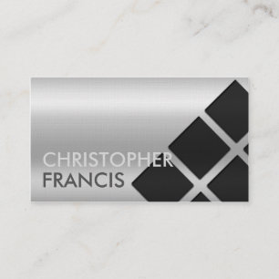 Visite Carte réfléchie argentée de gradient avec des