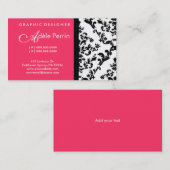 Visite Carte rose de DamaskBusiness (Devant / Derrière)