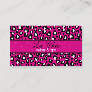 Visite Carte rose élégante et à la mode d'empreinte de