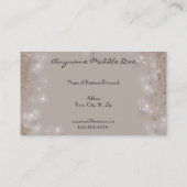 Visite Carte rose N de monogramme d'affaires (Dos)