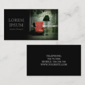 Visite Carte rouge de chaise d'affaires de dessinateur (Devant / Derrière)