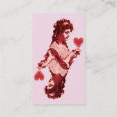 Visite carte rouge de profil de nom de la société de (Dos)