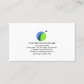 Visite Carte routière Creative Blue Logistics Icônes de t (Dos)