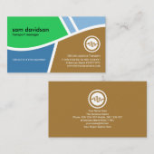 Visite Carte routière de topographie simple Transport log (Devant / Derrière)