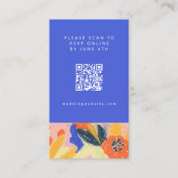 Carte RSVP Abstrait Mariage de divertissement bota