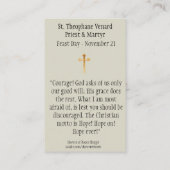 Visite Carte sainte de prêtre et de martyre de St (Dos)