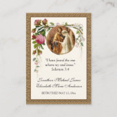 Visite Carte Sainte de prière catholique (Devant)