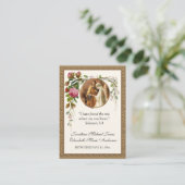 Visite Carte Sainte de prière catholique (Debout devant)