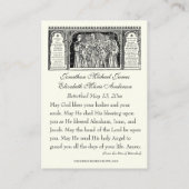 Visite Carte Sainte de prière catholique (Dos)