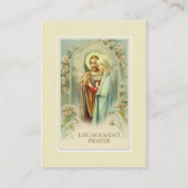 Visite Carte Sainte de Prière de Fiançailles Catholiques (Devant)
