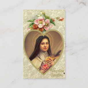 Visite Carte sainte de prière de jour de Valentines avec